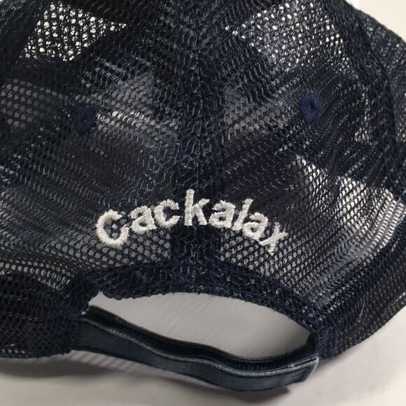 NC Cackalax Pig Hat Distressed Denim SnapBack Baseball Cap - Picture 5 of 11